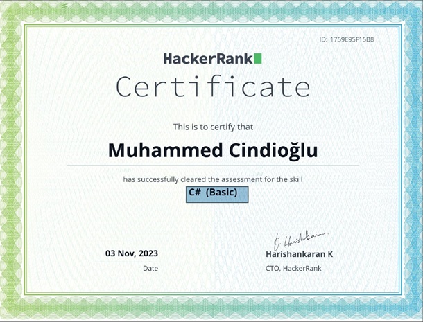 C#(Basic) - HackerRank